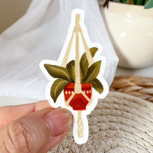 Hanging Potted Plant Sticker